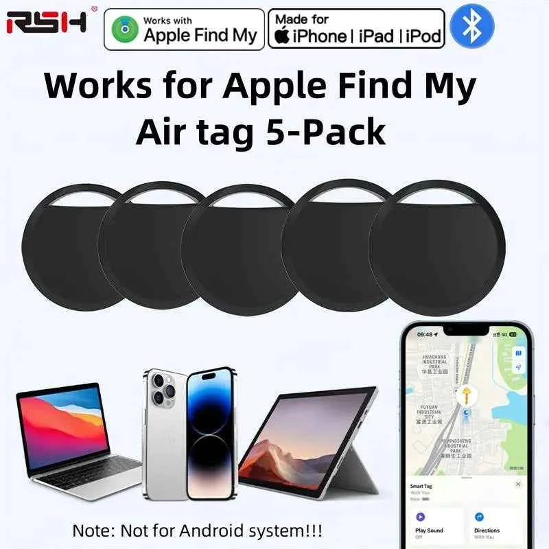 5-Pack Smart AirTag for iOS – Apple Find My Item Trackers