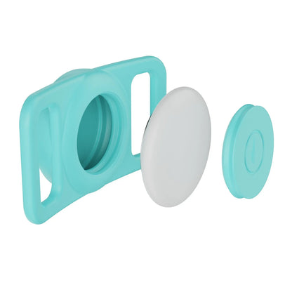 Airtag Dog Collar Holder, [1 Pack] Airtag Holder, Silicone Full Body Covered Protective Air Tag for Pet - Fits All Width