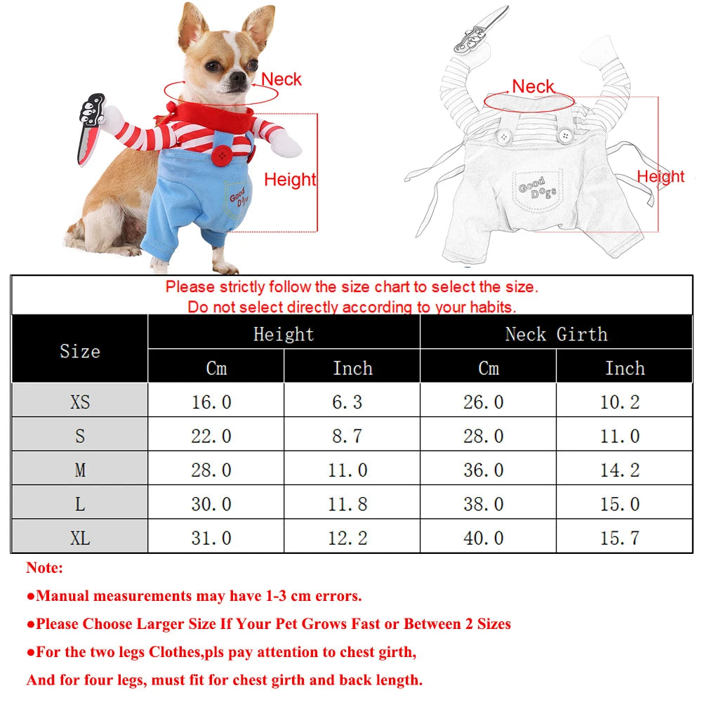 Adjustable Halloween Jumpsuit for Dogs & Cats