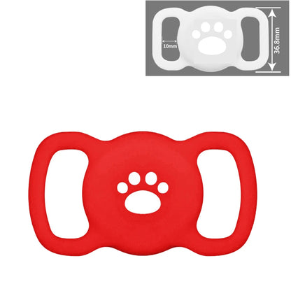 Airtag Dog Collar Holder, [1 Pack] Airtag Holder, Silicone Full Body Covered Protective Air Tag for Pet - Fits All Width