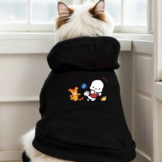 Cat dog hoodie cartoon sports style pet hoodie, pet clothing and dog hoodie sweatshirt
