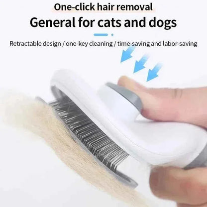 Pet Hair Removal Brush – Gentle Deshedding & Detangling Grooming Tool