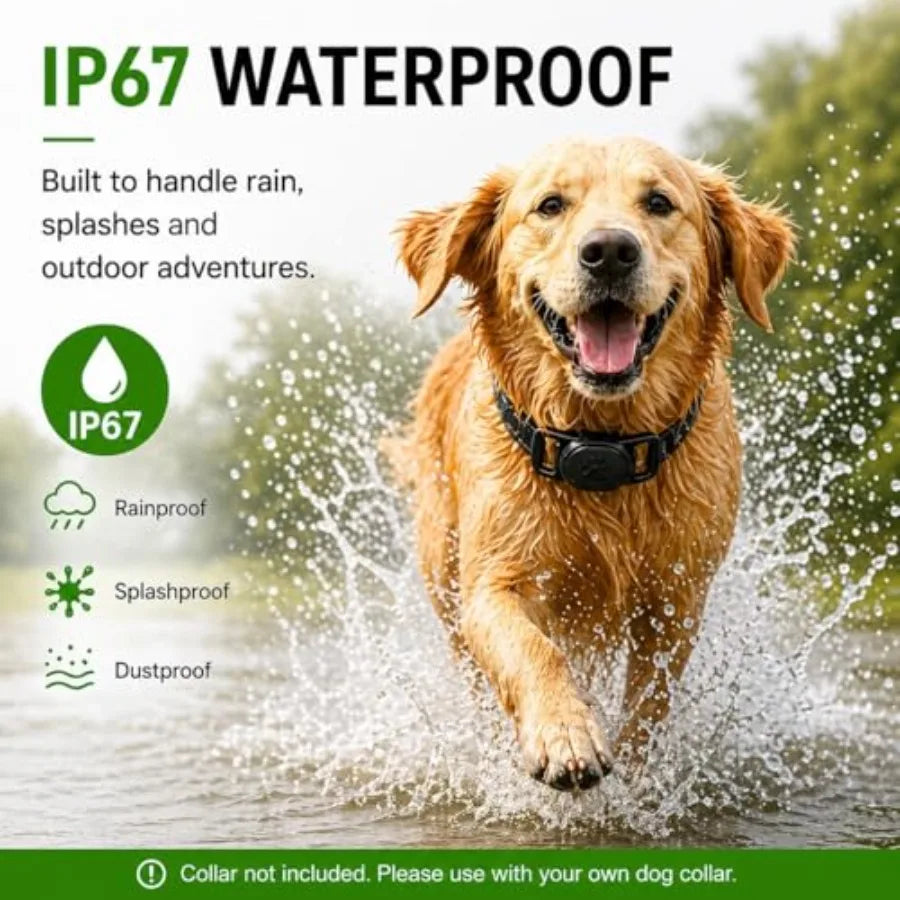 Pet Tracker, GPS Collar for Dogs Android Only Smart tag, Waterproof Compatible with Google Find Hub, No Monthly Fee, Advanced T