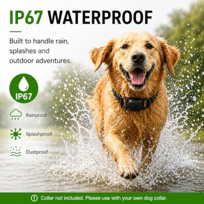 Pet Tracker, GPS Collar for Dogs Android Only Smart tag, Waterproof Compatible with Google Find Hub, No Monthly Fee, Advanced T