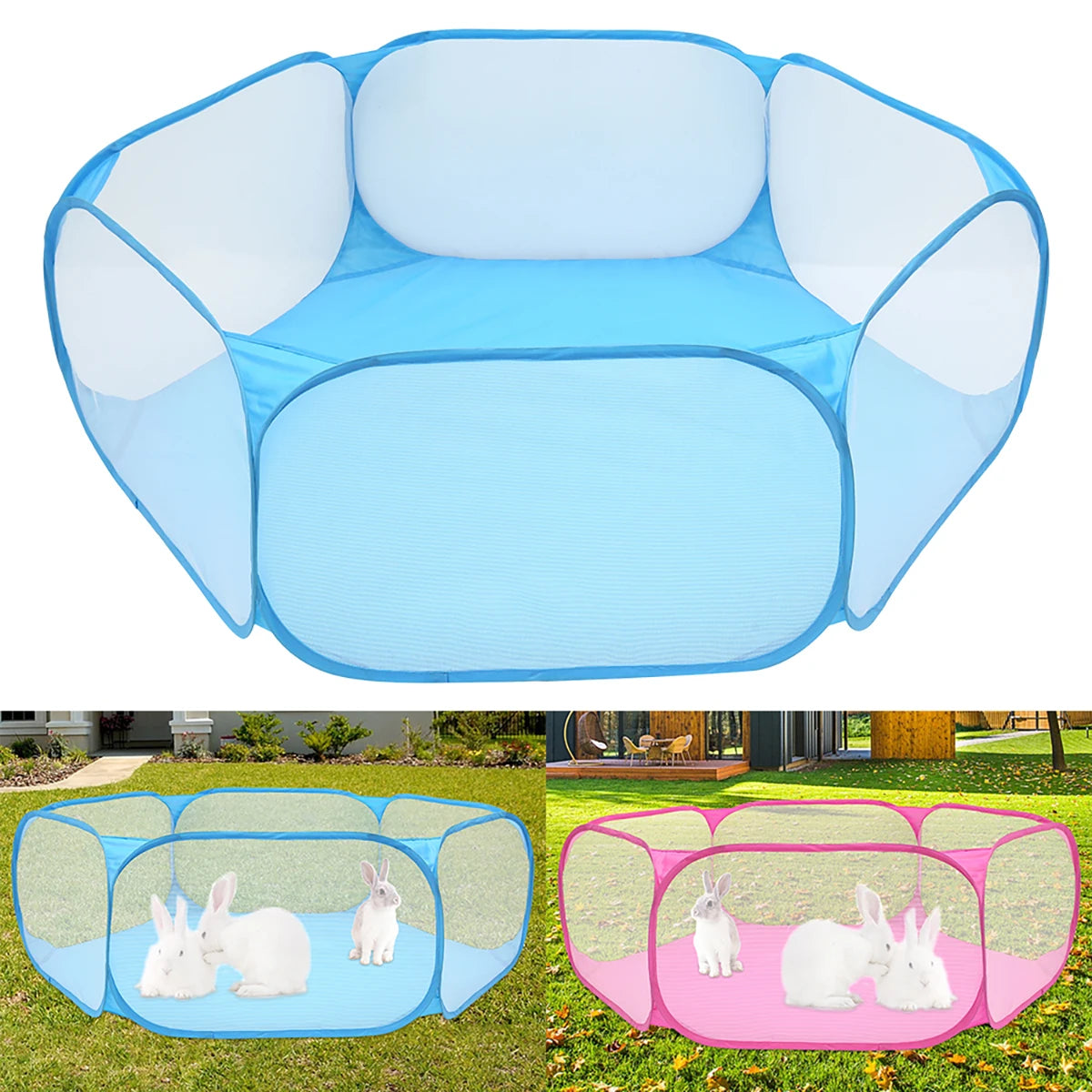 Portable Folding Pet Playpen Tent – Small Pets & Puppies