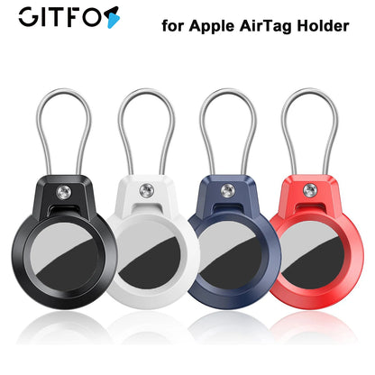 GITFOS AirTag Holder with Keychain for Luggage, Pets & Keys