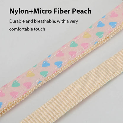 Cute Pet Collar For Airtag Adjustable Collar For Cat Small Dog Anti-lost Durable Cat Necklace Puppy Collar Heart Shape Printing