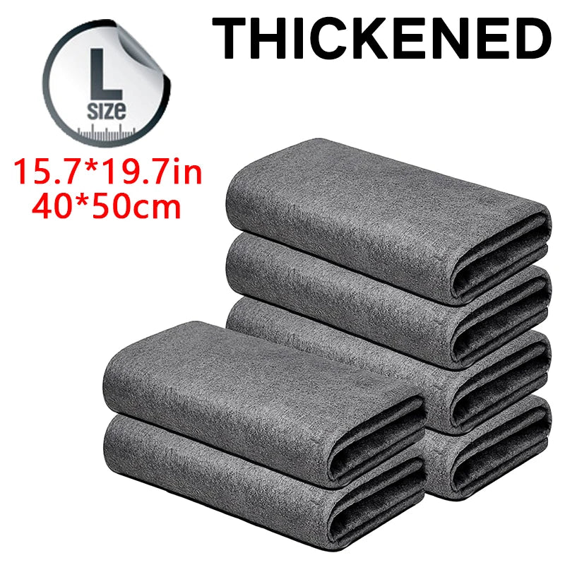 Reusable Microfiber Cleaning Cloths – Lint-Free Glass & Kitchen Towels