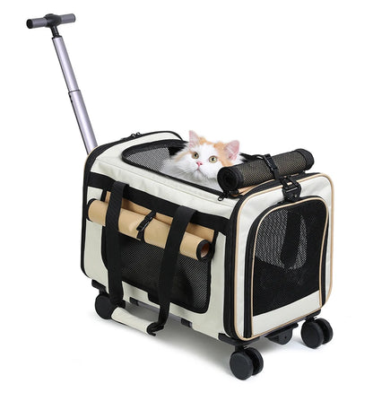 Pet Trolley Cat Bag Extra Large Portable Case Detachable Dog Trolley Case Large Foldable Pet Bag Cat Travel Carrier Bag