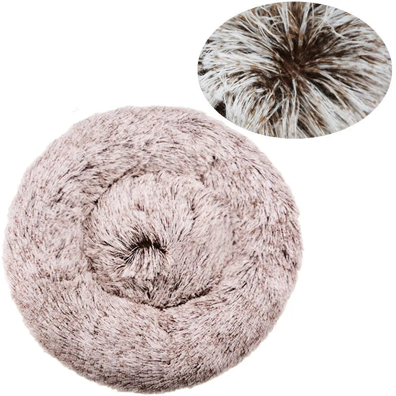Soft Plush Pet Bed – Cozy Washable Bed for Dogs & Cats