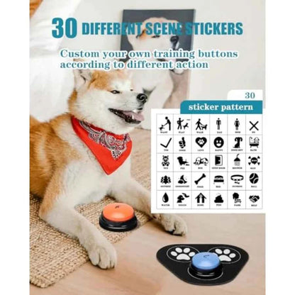 Dog Buttons for Communication 9 Pcs Dog Talking Button Set 30s Voice Recording Speaking Button Pet Speech Training Buzzers with