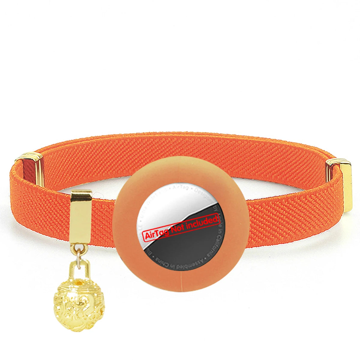 Stretchy AirTag Cat Collar with Bell & Breakaway Holder