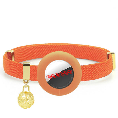 Stretchy AirTag Cat Collar with Bell & Breakaway Holder
