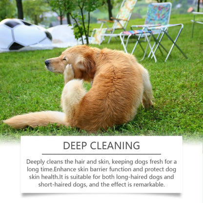 Dogs Cats Shampoo Fragrance Bath Wash Hair Softening Itchy Skin Relief Remove Mites Dirts Natural Moisturizing Pet Shower Gel