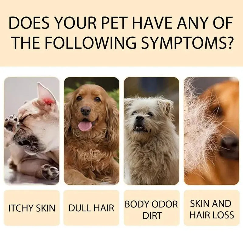 Pet Shampoo Cat Dog Hair Softening Shower Gel Anti Mite Moisturizing Itchy Cleans Hair Remove Dirt Odor Pet Products