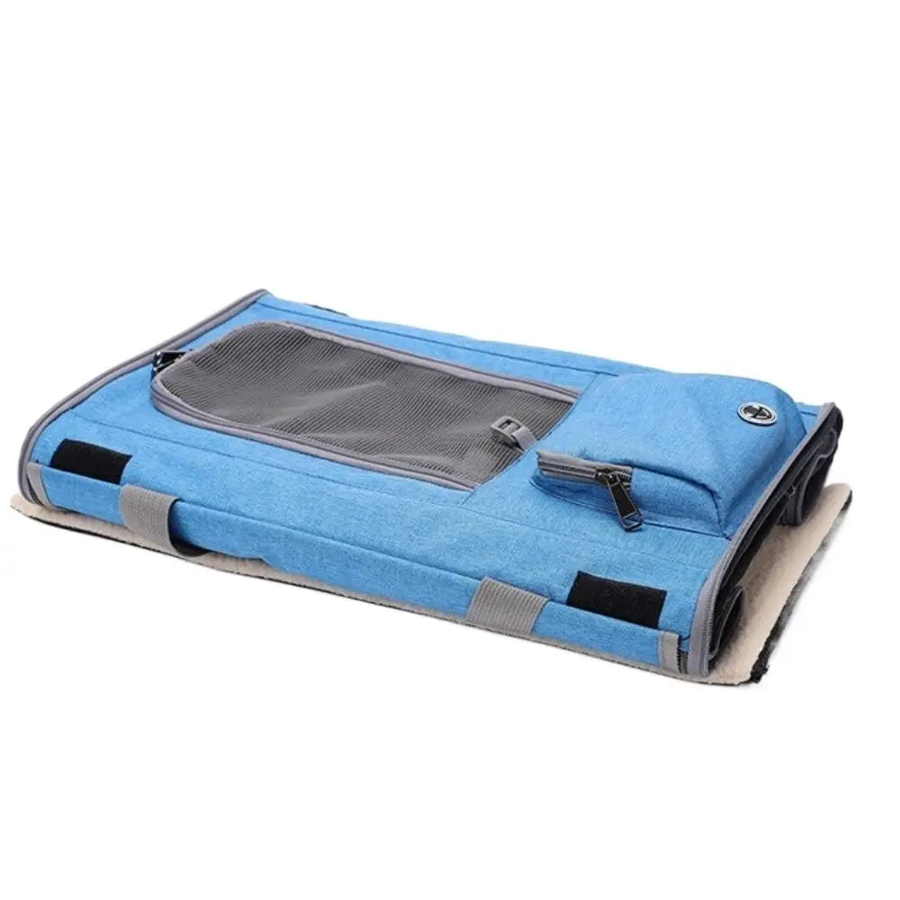 Oxford Cloth Cat Carrier Handbag Breathable Soft Sided Pet Carrying Bag Large Capacity Foldable Pet Carrier Reptiles Squirrels