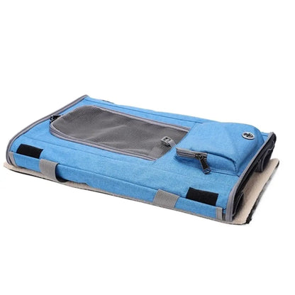 Oxford Cloth Cat Carrier Handbag Breathable Soft Sided Pet Carrying Bag Large Capacity Foldable Pet Carrier Reptiles Squirrels