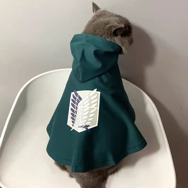 Attack on Titan Anime Pet Cloak for Dogs & Cats