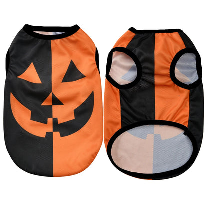 Pumpkin Print Halloween Vest for Dogs & Cats