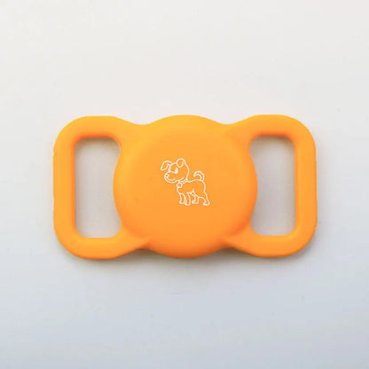 Airtag Dog Collar Holder, [1 Pack] Airtag Holder, Silicone Full Body Covered Protective Air Tag for Pet - Fits All Width