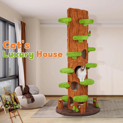 Oversized Cat Tree for Multiple Cats – 6 Condos & Heavy‑Duty Base