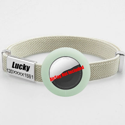Fashion AirTag Cat Collar with Custom Name Tag & Holder