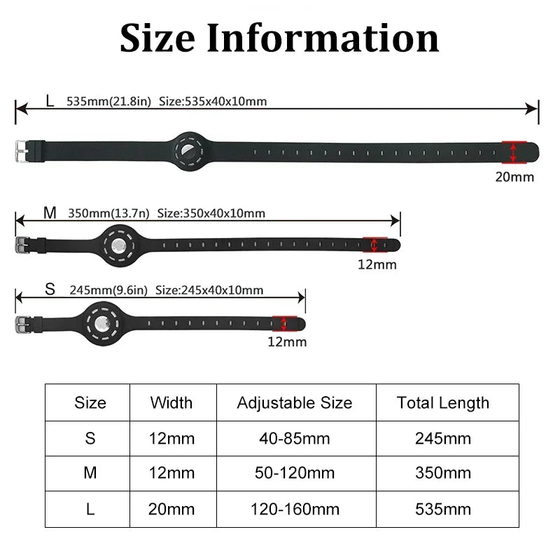 Adjustable Silicone AirTag Cat Collar for Apple AirTag