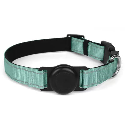 Reflective Dog Collar Adjustable Comfortable Pet Collars with Buckle for Medium Dogs AirTag Dog Collar