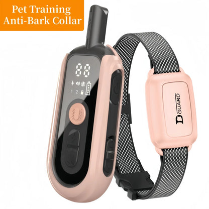 YHLC Waterproof Dog Training & Bark Deterrent Collar – Remote Beep & Vibration, 1000–1200m Range