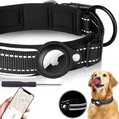 Apple AirTag Dog Collar – Reflective Waterproof Anti-Lost