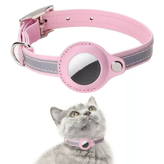 Leather AirTag Pet Collar – main product view