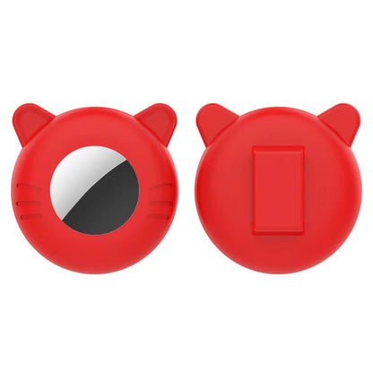 Airtag Cat Collar Holder, Small Air tag Cat Collar Holder Silicone Case Cover for Cat Dog Pet Collar Harness Loop