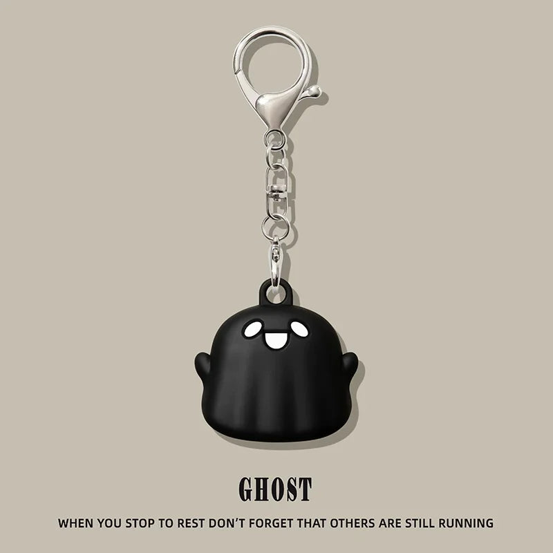 Cute Cartoon Silicone AirTag Case with Keychain – Protective Cover