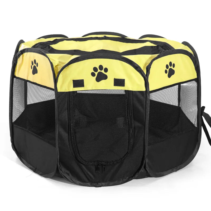 Portable Folding Pet Playpen Tent – Dog & Cat Enclosure
