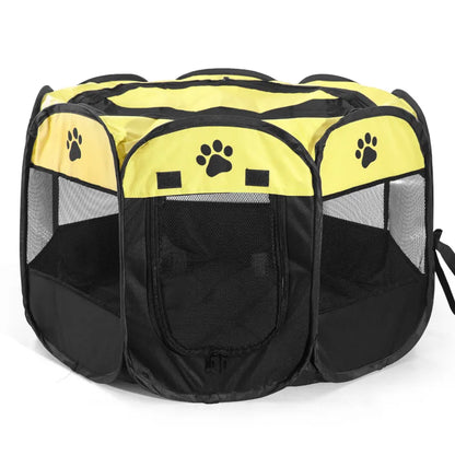 Portable Folding Pet Playpen Tent – Dog & Cat Enclosure