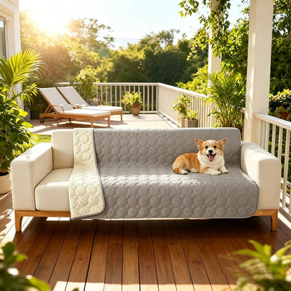 Premium Quilted Non-Slip Sofa Cover – Washable Furniture Protector for Pets & Kids