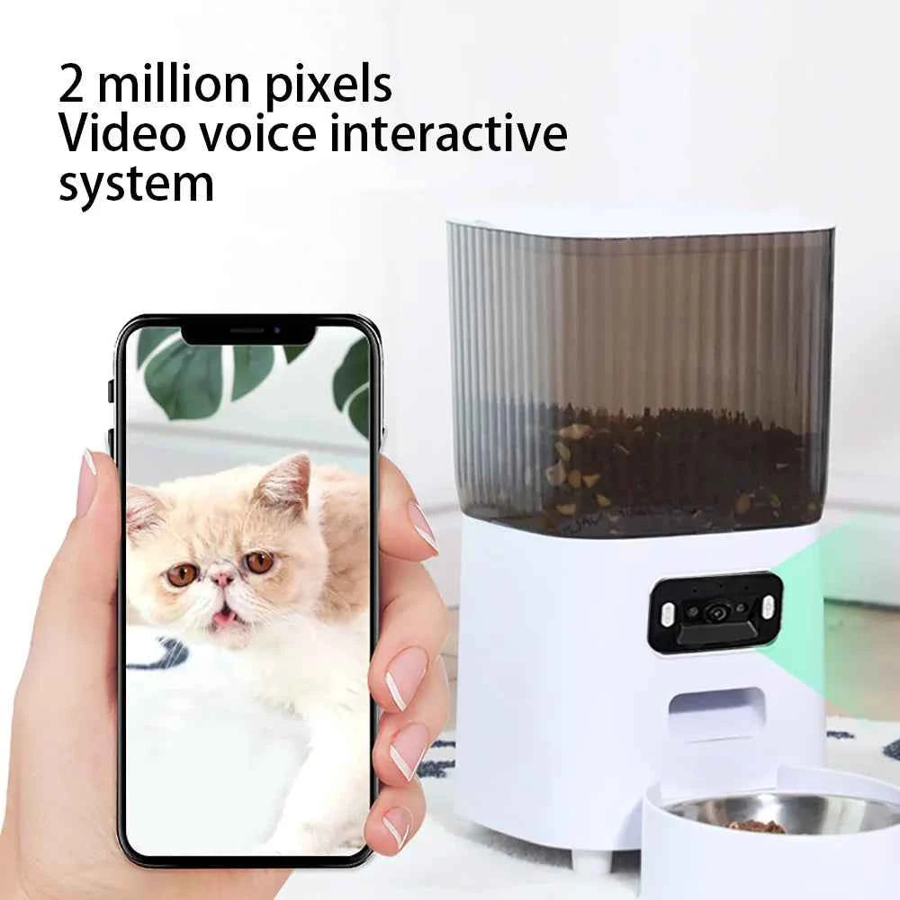 Smart Automatic Pet Feeder – 5L Capacity  Single/Double Bowl  WiFi & Camera Options