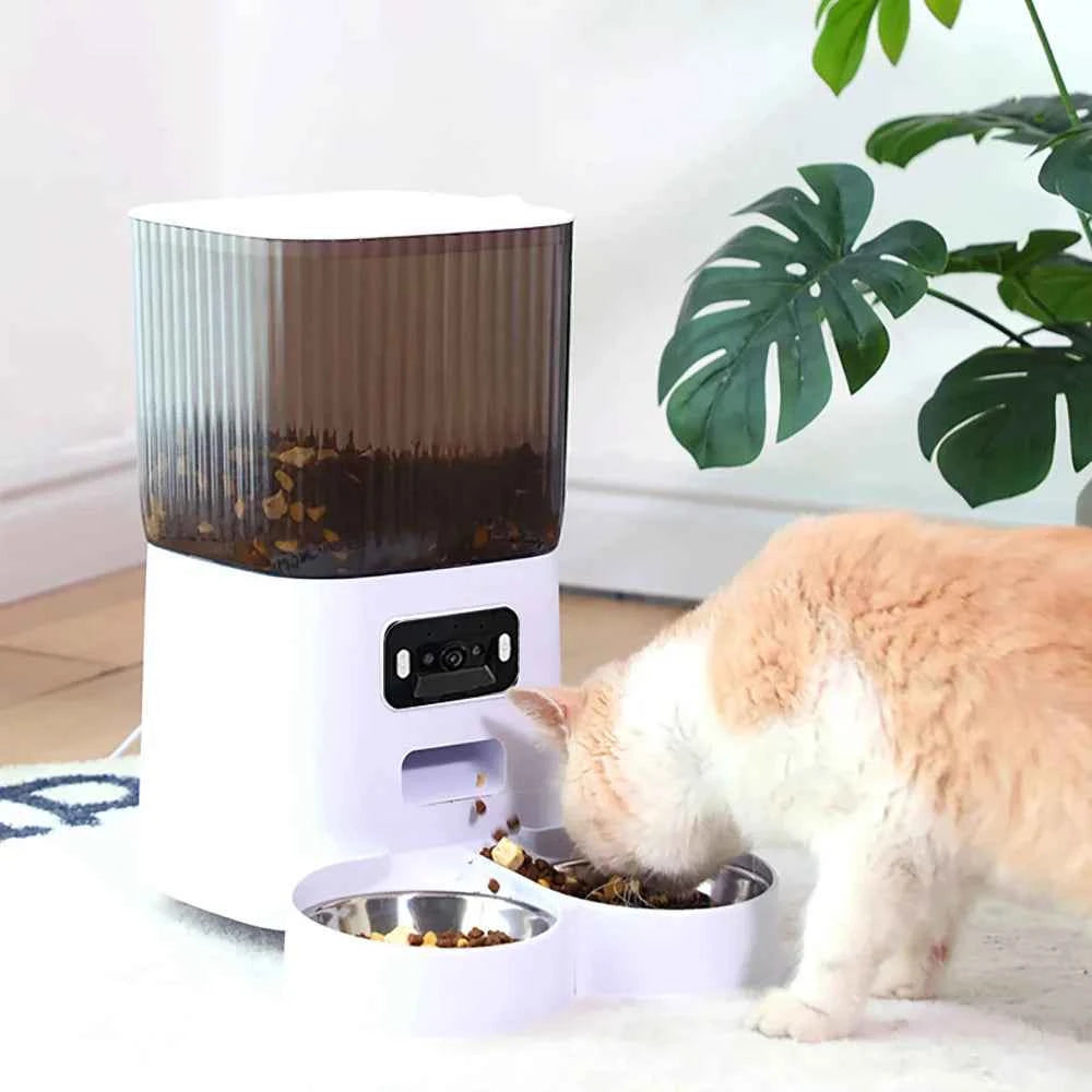 Smart Automatic Pet Feeder – 5L Capacity  Single/Double Bowl  WiFi & Camera Options