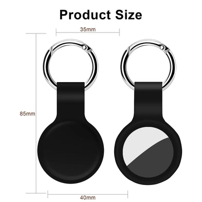 Waterproof Silicone AirTag Case with Keychain for Pets & Keys