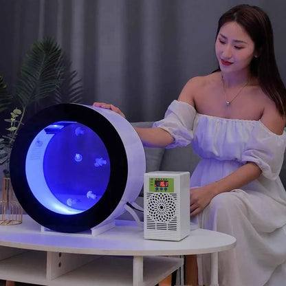 18L LED Aquarium Fish Tank – Color Changing Acrylic Desktop Aquarium with Remote Control