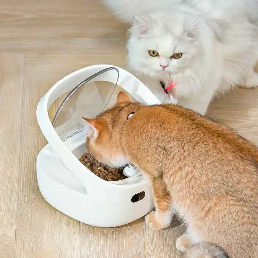 Smart Automatic Cat Feeder – Rechargeable Portion-Control Pet Food Dispenser
