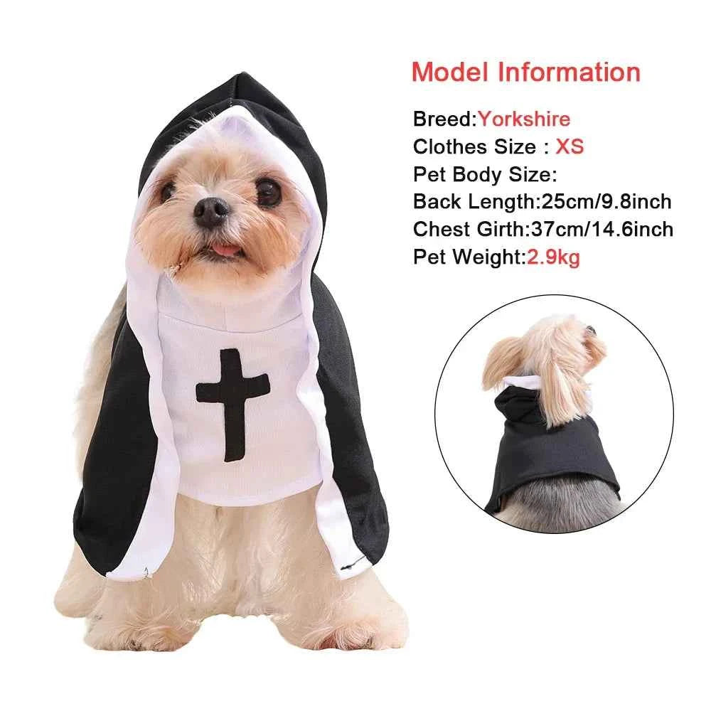 Halloween Nun Costume for Dogs & Cats
