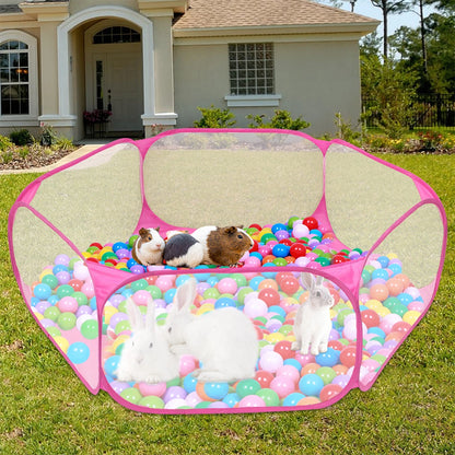 Portable Folding Pet Playpen Tent – Small Pets & Puppies