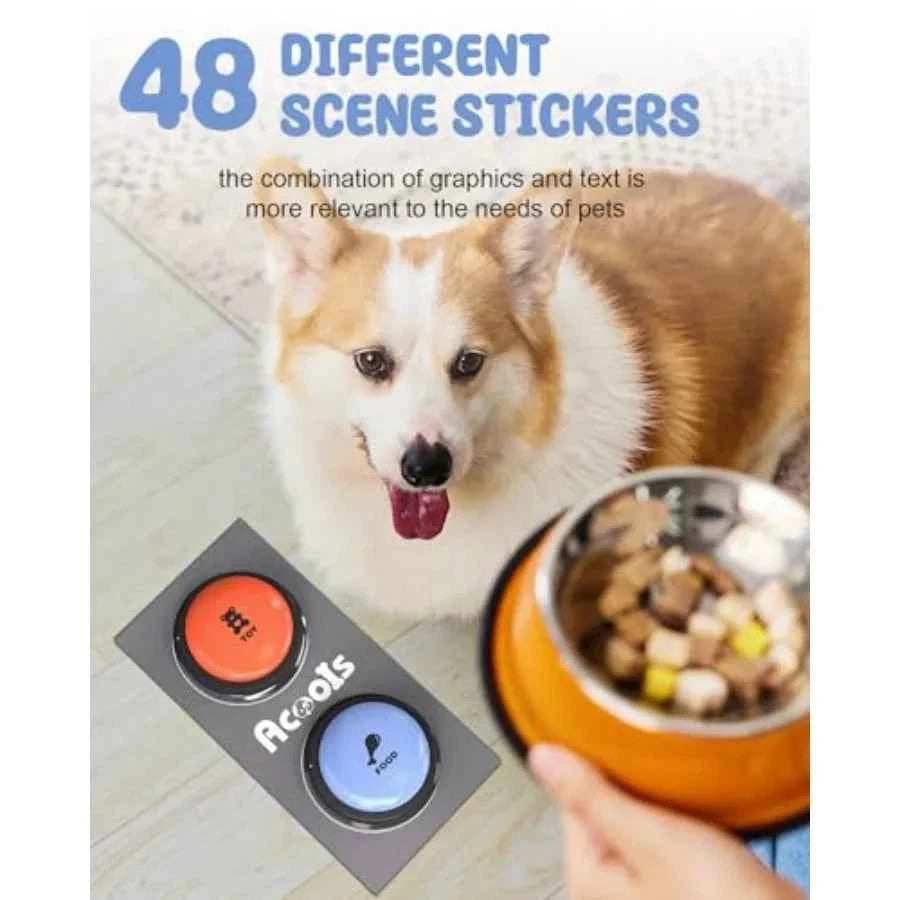 Dog Buttons for Communication 9 Pcs Dog Talking Button Set 30s Voice Recording Pet Buzzer Training Buttons Speaking Button for