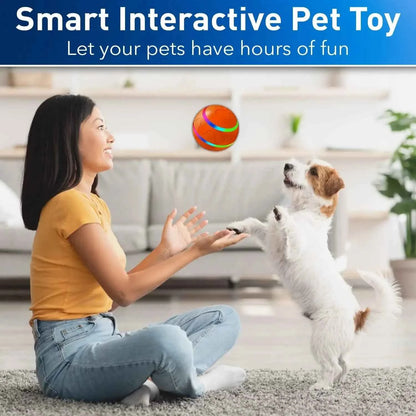 MART Interactive Smart Pet Ball – Remote Control, Flashing, Rolling & Jumping