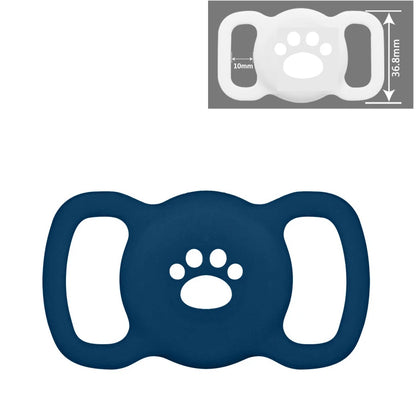 Airtag Dog Collar Holder, [1 Pack] Airtag Holder, Silicone Full Body Covered Protective Air Tag for Pet - Fits All Width