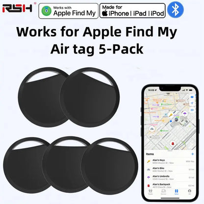 5-Pack Smart AirTag for iOS – Apple Find My Item Trackers