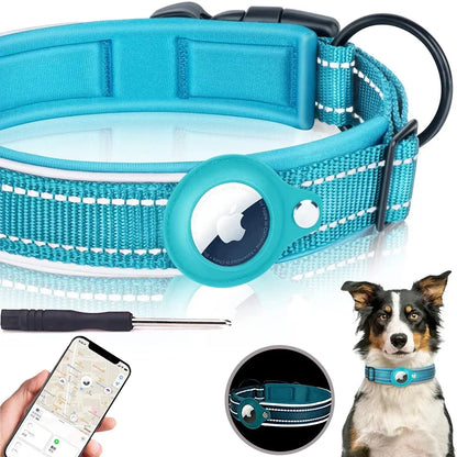 Apple AirTag Dog Collar – Reflective Waterproof Anti-Lost