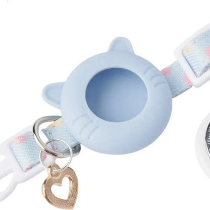 Adjustable AirTag Cat Collar,Pet Tracker Collar for  AirTag,Breakaway Collar with AirTag Case,Cat Collar with GPS Holder,Pet toy