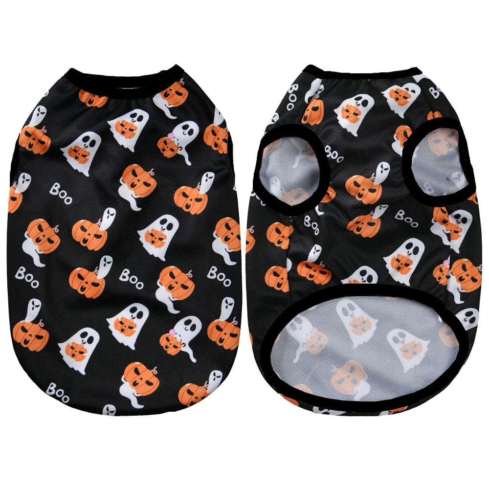 Pumpkin Print Halloween Vest for Dogs & Cats